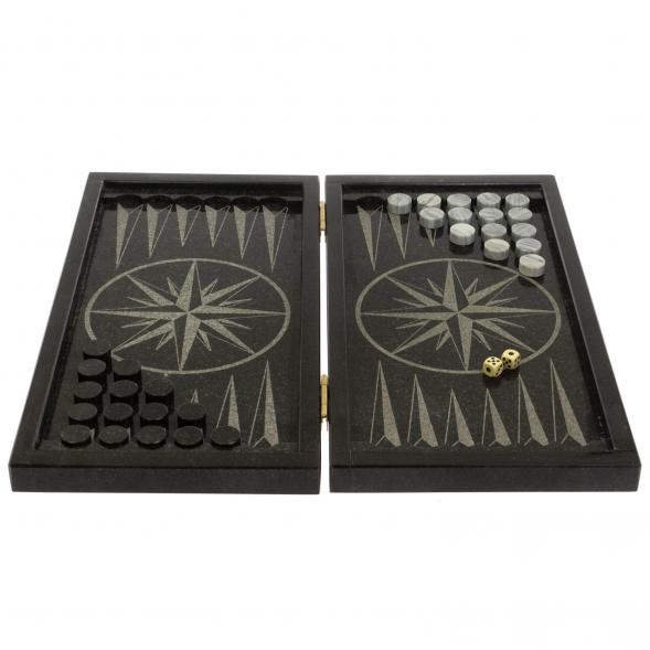 Нарды каменные &amp;quot;Герб РФ&amp;quot; из габбро-диабаза 129799