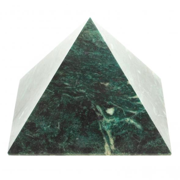 Пирамида 8х8х7 см камень змеевик 113880