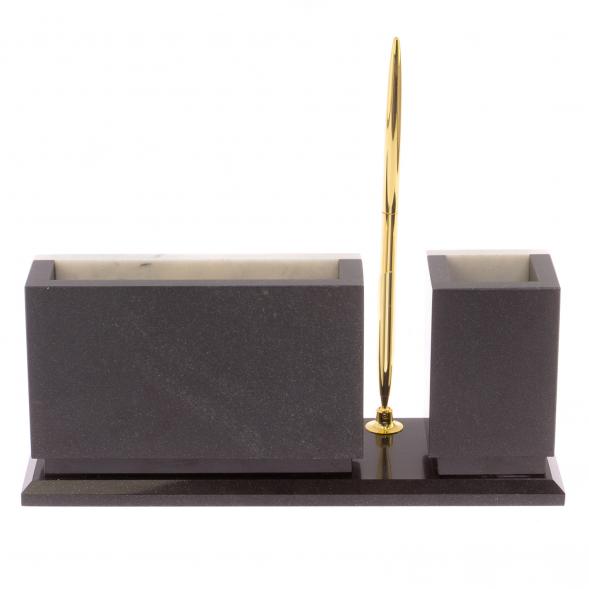 Письменный мини-набор &amp;quot;Герб России&amp;quot; камень мрамор 126034