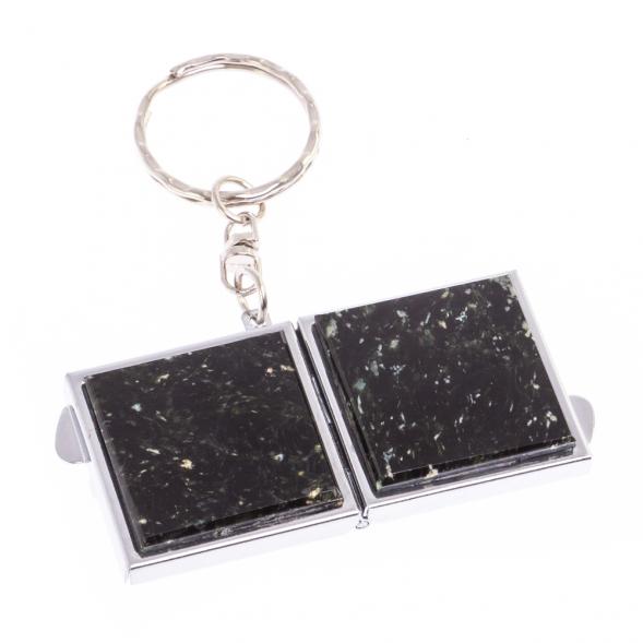Складное зеркало брелок из мусковита квадратное 126635