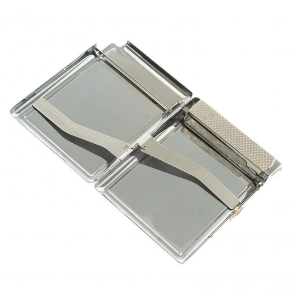 Портсигар на 20 сигарет с зажигалкой камень лиственит 123416