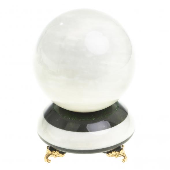 Шар Антистресс 10,5 см из мрамора на подставке 123606