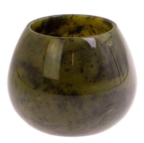 Бокал коньячный из нефрита 9х9х7 см 125504