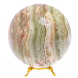 Шар из оникса зелено-коричневый 12,5 см (5)