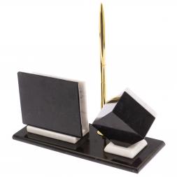 Визитница &amp;quot;Куб&amp;quot; из белого мрамора 22,5х8,5х11,5 см