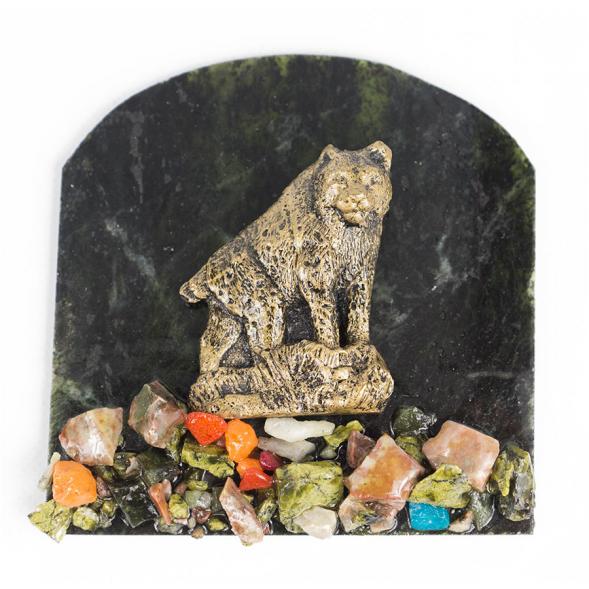 Магнит &amp;quot;Рысь&amp;quot; змеевик 118022