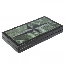 Каменные нарды &amp;quot;Звезда&amp;quot; серый мрамор гранит