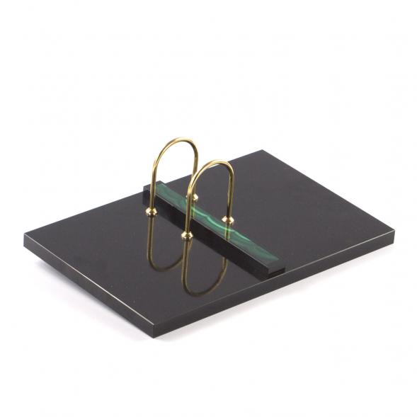 Письменный прибор &amp;quot;Орел&amp;quot; из малахита 7 предметов 121181