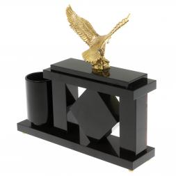 Настольный мини- набор "Орел" из яшмы