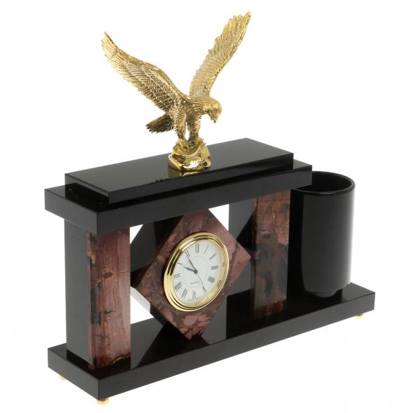 Настольный мини- набор &amp;quot;Орел&amp;quot; из яшмы 129533