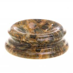 Пепельница из офиокальцита 10х10х3,3 см