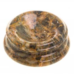 Пепельница из офиокальцита 10х10х3,3 см