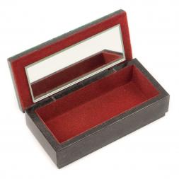 Шкатулка с иллюстрацией под малахит 14х7х5 см