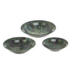 Набор тарелок из шабровского змеевика 3 шт