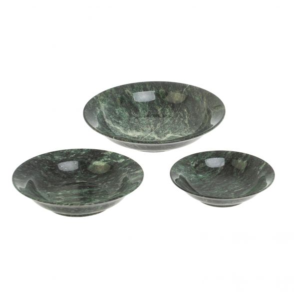 Набор тарелок из шабровского змеевика 3 шт 127652
