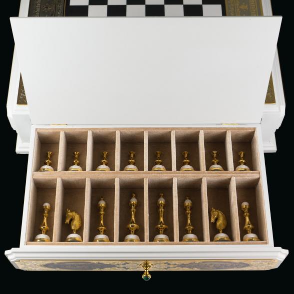 Шахматы подарочные &amp;quot;Баталия&amp;quot; покрытие золотом Златоуст 120666