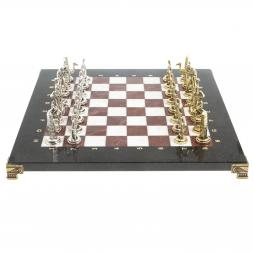 Шахматы "Древний Египет" доска 32х32 см мрамор лемезит