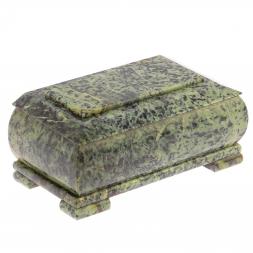 Шкатулка &amp;quot;Купюра&amp;quot; из нефрита 18х10х8,5 см