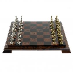 Шахматы &amp;quot;Отечественная война&amp;quot; доска 40х40 см из обсидиана