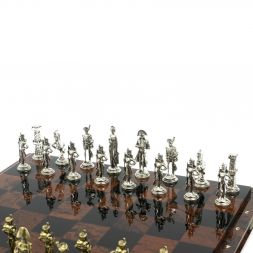 Шахматы &amp;quot;Отечественная война&amp;quot; доска 40х40 см из обсидиана