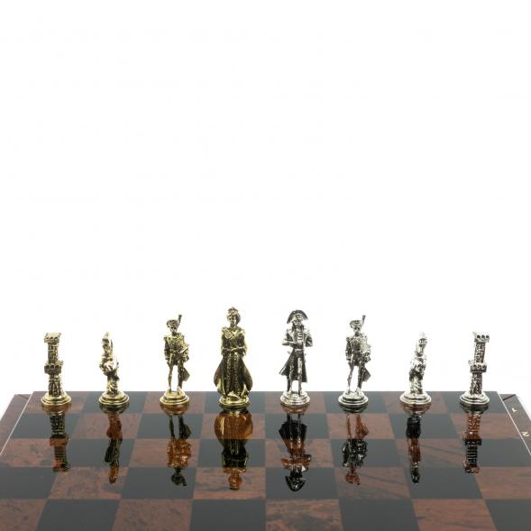 Шахматы &amp;quot;Отечественная война&amp;quot; доска 40х40 см из обсидиана 128358