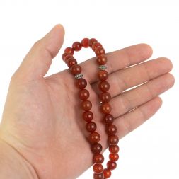 Четки из камня сердолик 35 бусин