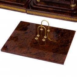 Письменный прибор из обсидиана &amp;quot;Королевский&amp;quot; 12 предметов