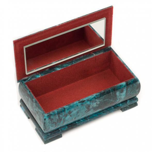 Шкатулка Хозяйка медной горы с иллюстрацией малахит 18х9х8 см 116958