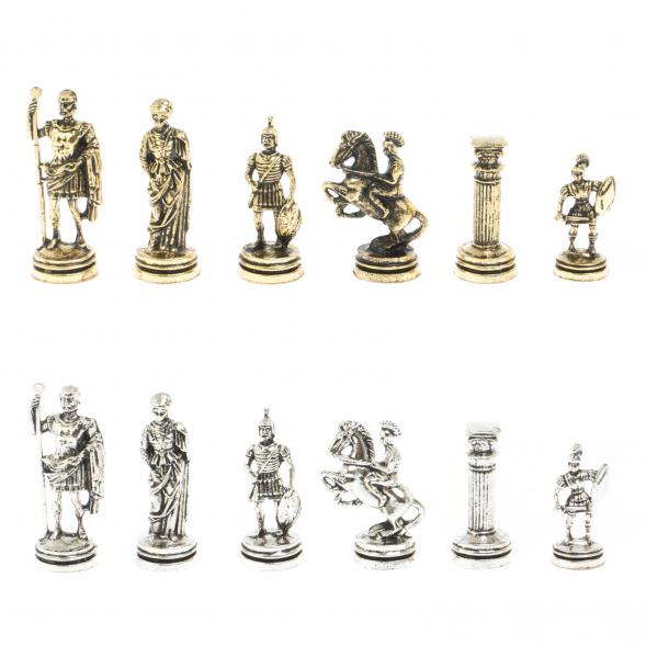 Шахматы подарочные &amp;quot;Римские воины&amp;quot; из змеевика 28х28 см 127735
