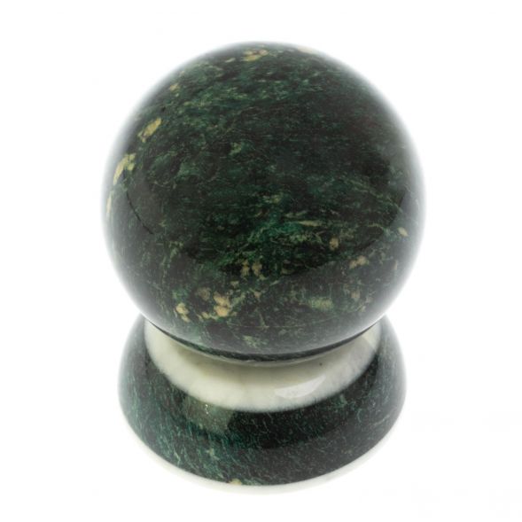 Шар на подставке 10,5 см из змеевика 128806