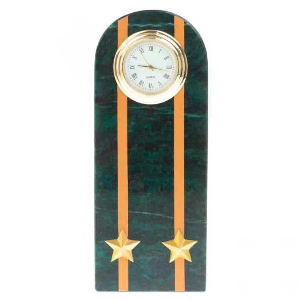 Часы &amp;quot;Погон подполковник  МЧС&amp;quot; камень змеевик 129026