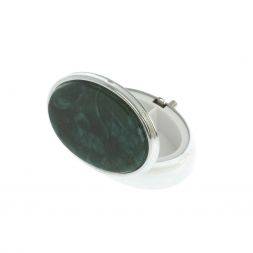 Таблетница овальная на 2 отделения камень офит