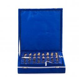 Подарочные шахматы из камня &amp;quot;Дебют&amp;quot; мрамор ракушечник 25х25 см