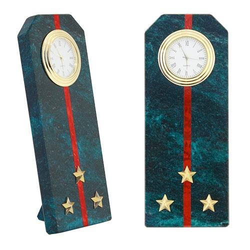 Подарочные часы &amp;quot;Погон старший лейтенант ВС&amp;quot; камень змеевик 113164