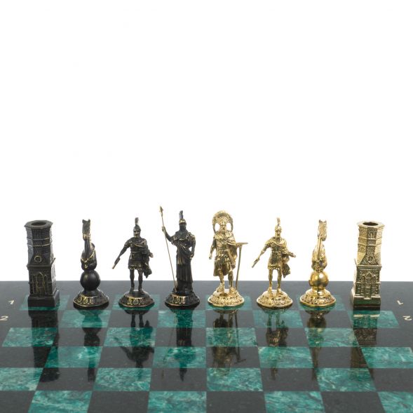 Шахматы подарочные &amp;quot;Спарта&amp;quot; фигуры шабровский змеевик 127964