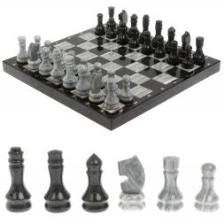 Шахматы "Традиционные" 44х44 см из мрамора и габбро-диабаза