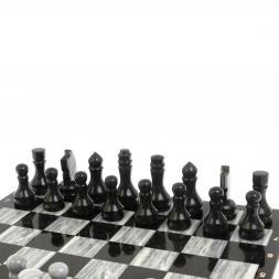 Шахматы "Традиционные" 44х44 см из мрамора и габбро-диабаза