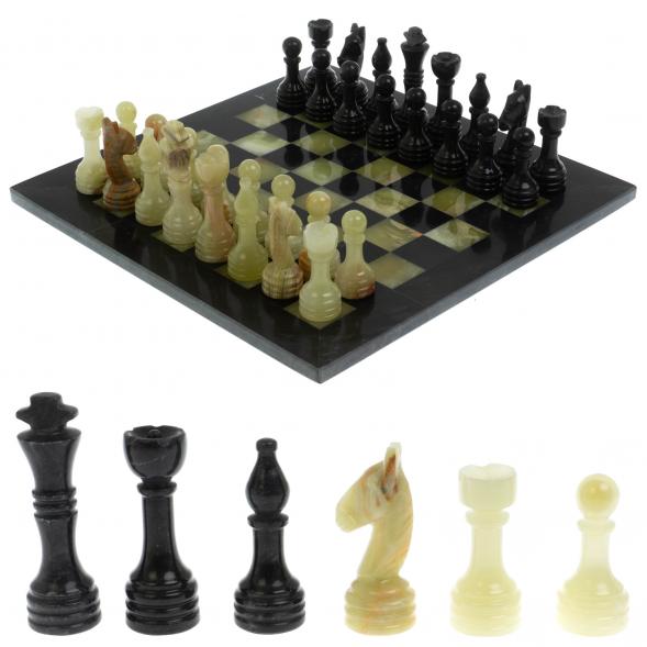 Настольные шахматы из оникса &amp;quot;Поединок&amp;quot; доска 30х30 см 121659