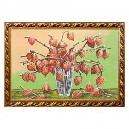 Натюрморт &amp;quot;Букет&amp;quot; багет 46х66 см, каменная крошка