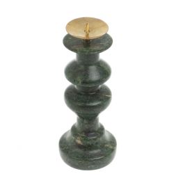 Подсвечник фигурный из шабровского змеевика 5х5х13 см