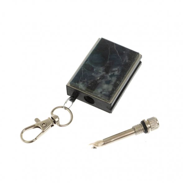 Брелок огниво &amp;quot;Вечная спичка&amp;quot; с накладкой из камня офит 129261