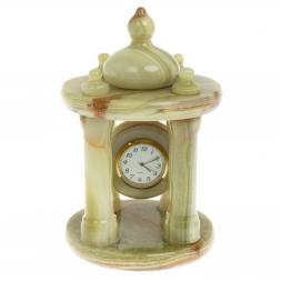 Часы настольные &amp;quot;Беседка&amp;quot; из оникса (4х7)