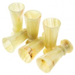 Набор рюмок &amp;quot;Конус&amp;quot; камень оникс в футляре 3,5х8 см 6 шт 20 мл