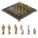 Шахматы &amp;quot;Царь Леонид&amp;quot; доска 28х28 см змеевик 126040