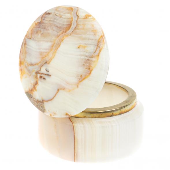 Шкатулка из оникса 6х6х4,5 см (2,5) 126483