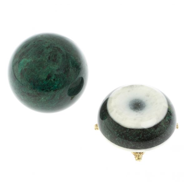 Шар &amp;quot;Антистресс&amp;quot; 12,5 см на подставке камень мрамор 12,5х12,5х18 см 128960