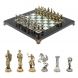 Шахматы настольные &amp;quot;Атлас&amp;quot; из мрамора и змеевика 28х28 см 127738