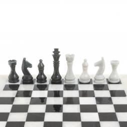 Шахматы &amp;quot;Классические&amp;quot; из мрамора доска 30х30 см