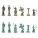 Шахматы &amp;quot;Римские лучники&amp;quot; фигуры бронза / патина 28х28 см из лемезита 128201