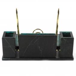 Настольный набор "Советник" из змеевика